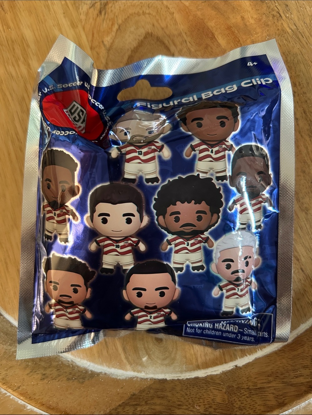 U.S. Soccer Figural Bag Clip NEW Un-opened  collectible keychain mystery items
